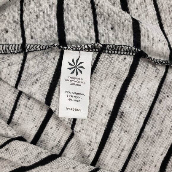 Athleta XS Gray Striped Sleeveless Tank Womens Top Summer Spring - Picture 4 of 8